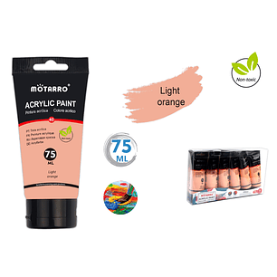 Pintura Acrílica Naranja Pastel 75Ml