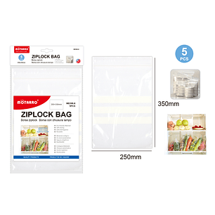 Bolsa Ziplock 25X35Cm 5Pcs
