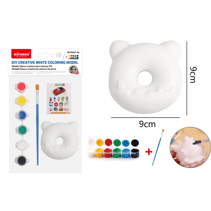 Set Para Pintar Escultura Vinilo Donuts 1