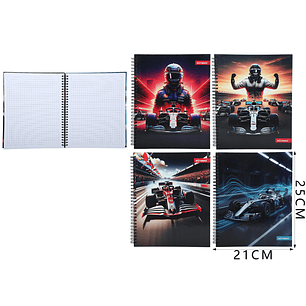 Cuaderno Matematica Motarro Formula 1 25X21Cm