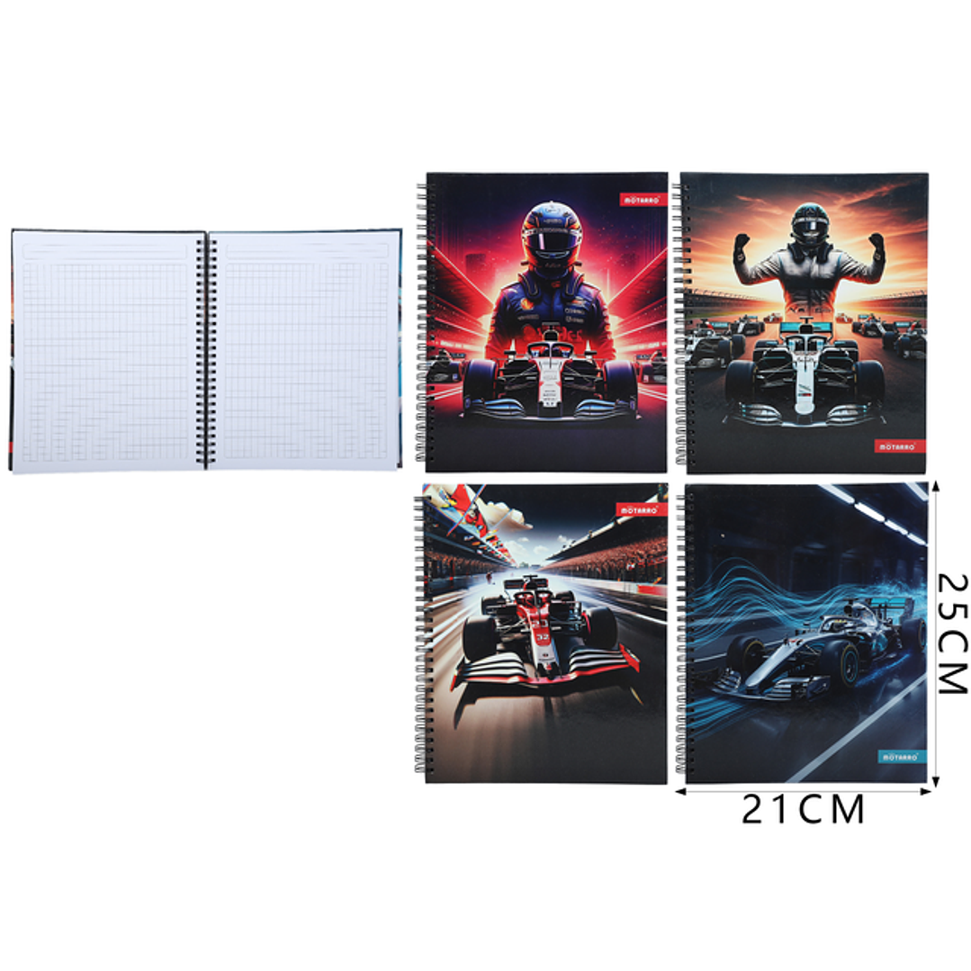 Cuaderno Matematica Motarro Formula 1 25X21Cm 1