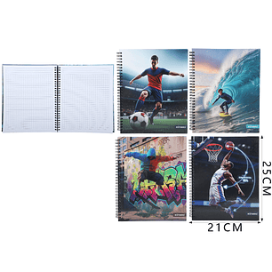Cuaderno Matematica Motarro Deportes 25X21Cm
