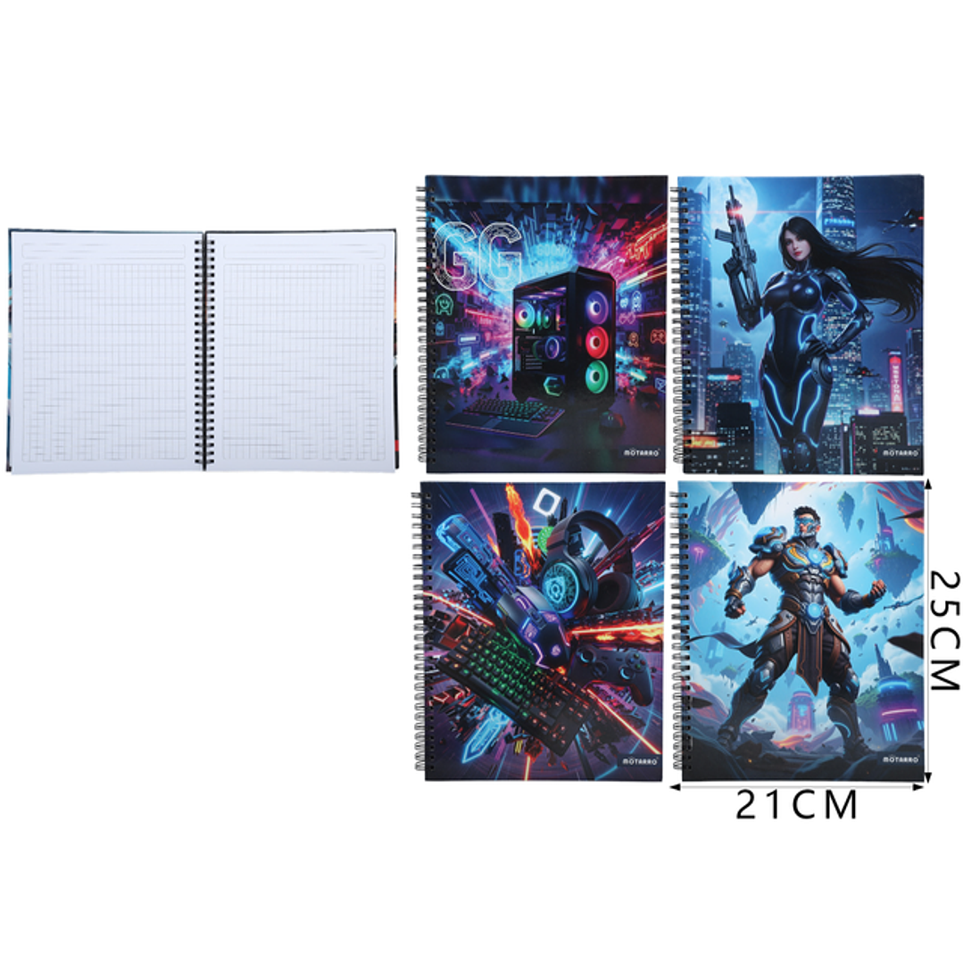 Cuaderno Matematica Motarro Futurista 25X21Cm 1