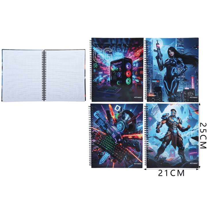 Cuaderno Matematica Motarro Futurista 25X21Cm 1