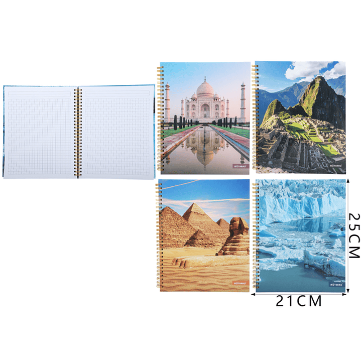 Cuaderno Matematica Motarro Paisajes 25X21Cm 1