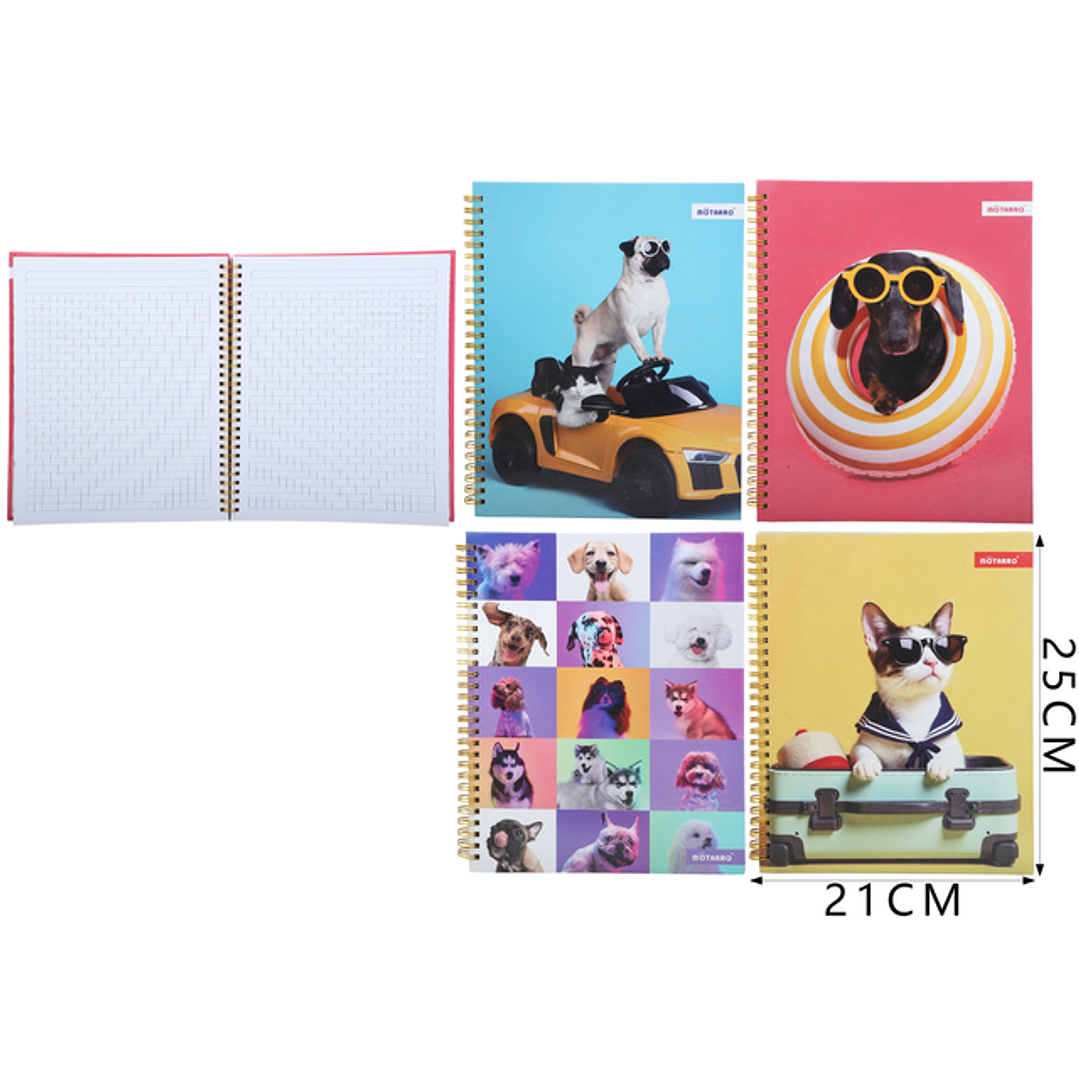 Cuaderno Matematica Motarro Mascotas 25X21Cm 1