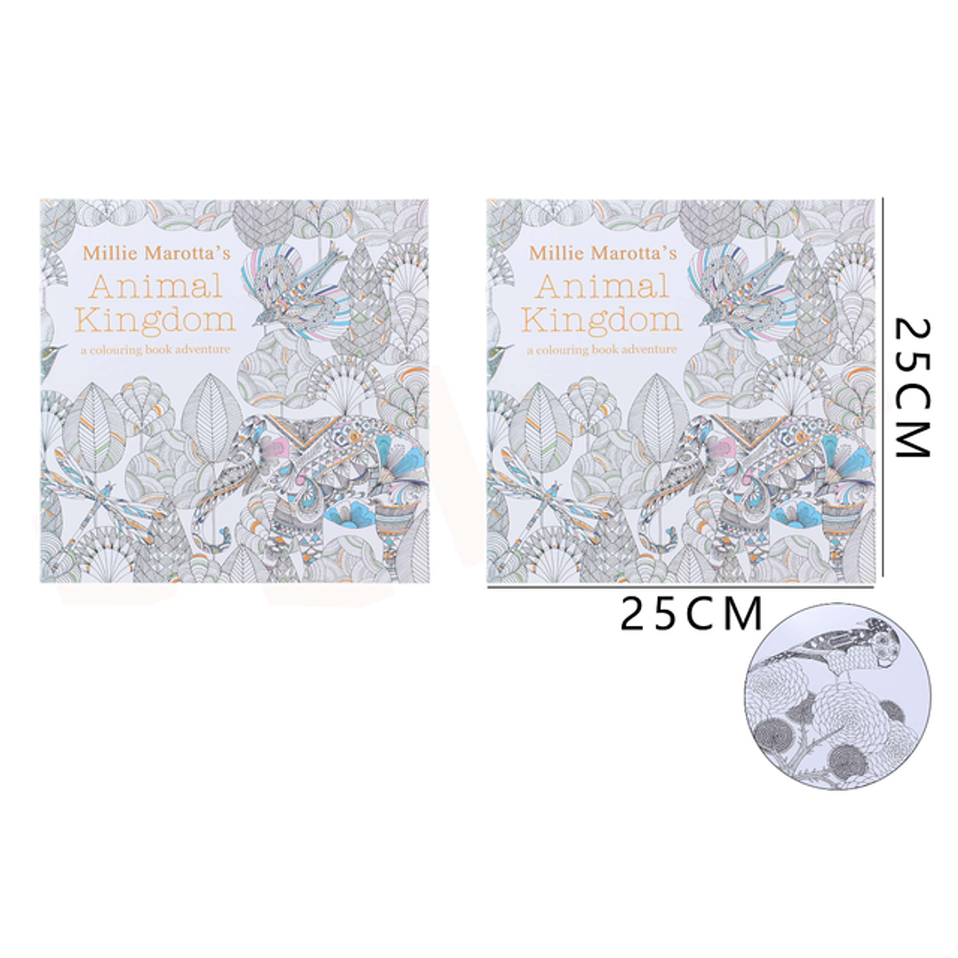 Libro Mandala Para Pintar 96 Paginas 25X25Cm 1