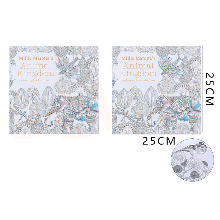 Libro Mandala Para Pintar 96 Paginas 25X25Cm 1