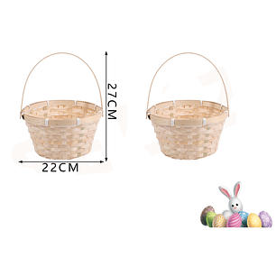 Canasto De Pascua 22X11 Color Primario