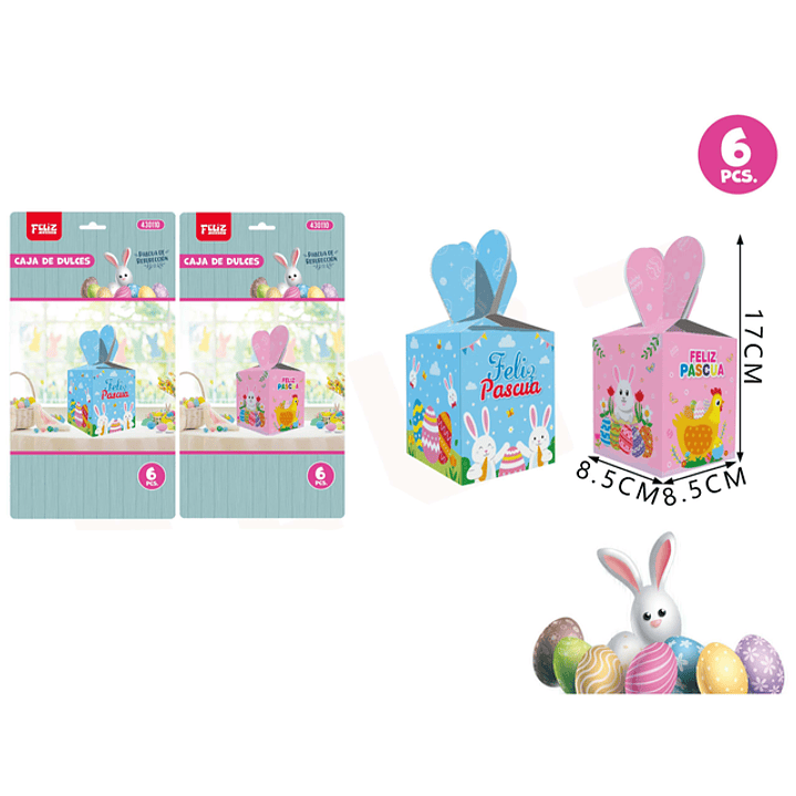 Caja Para Dulces De Pascua 6Pcs 1