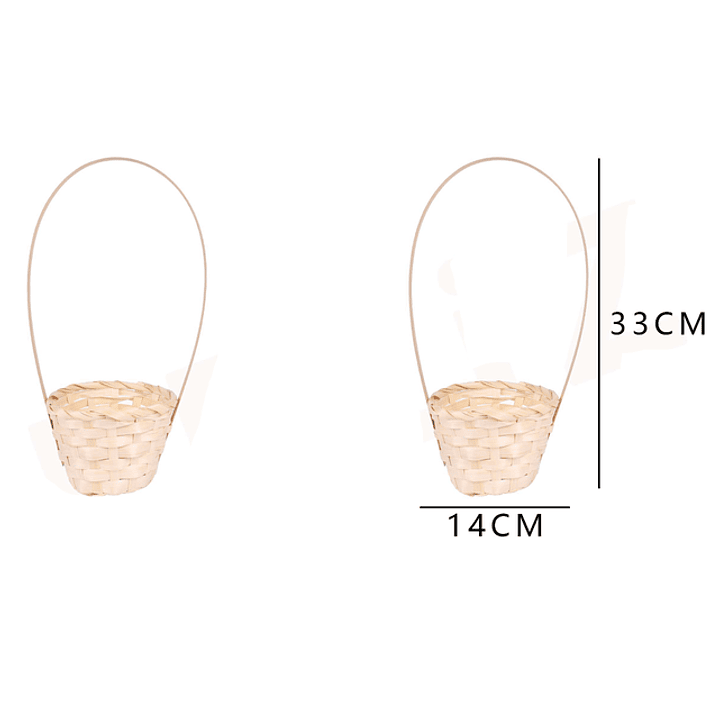 Canasto De Pascua 14Cm Color Primario 1