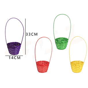 Canasto De Pascua 14Cm 4Color