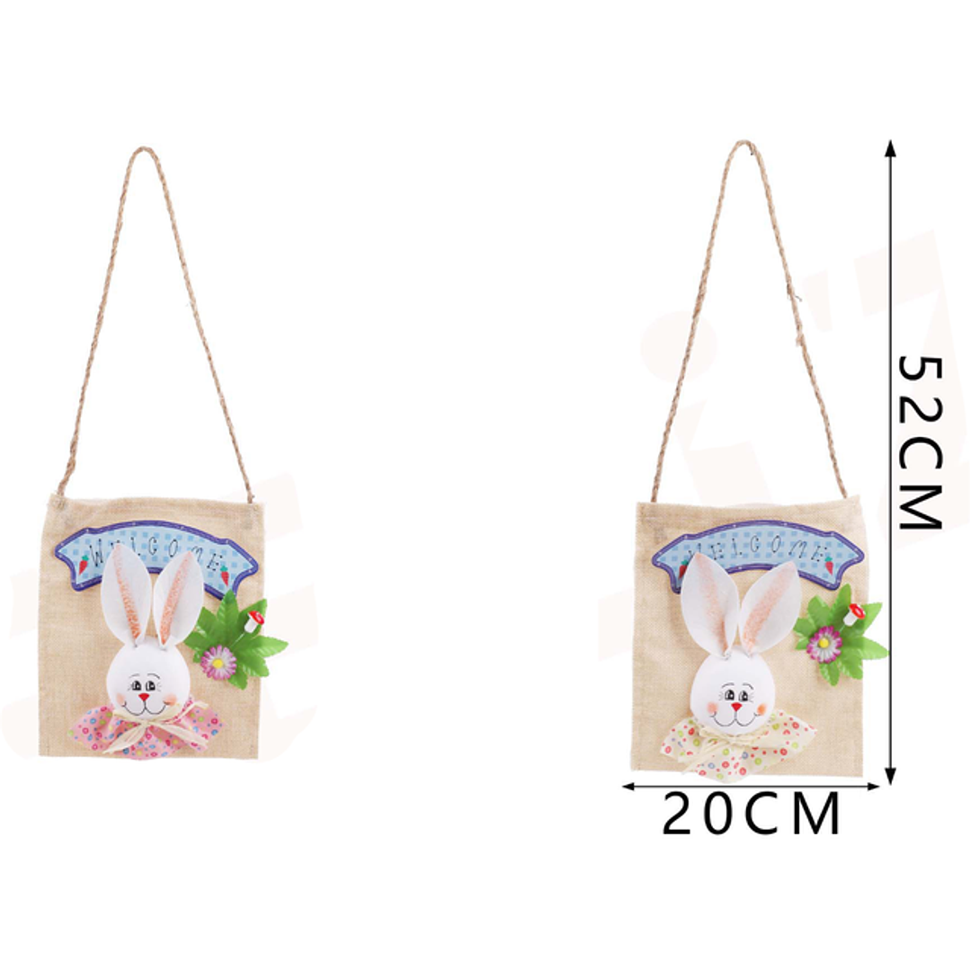 Bolsita De Lino Con Conejo 1