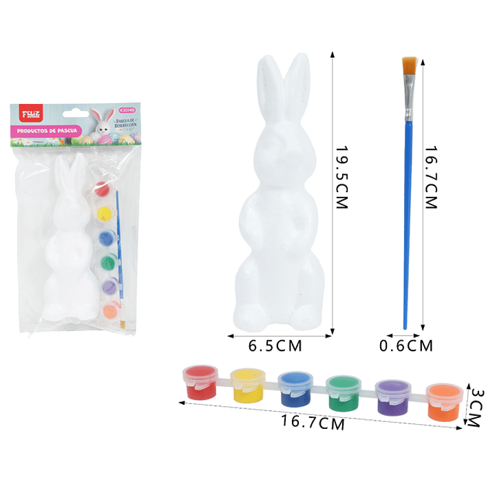 Set De Conejo Para Pascua 1+2Pcs 1