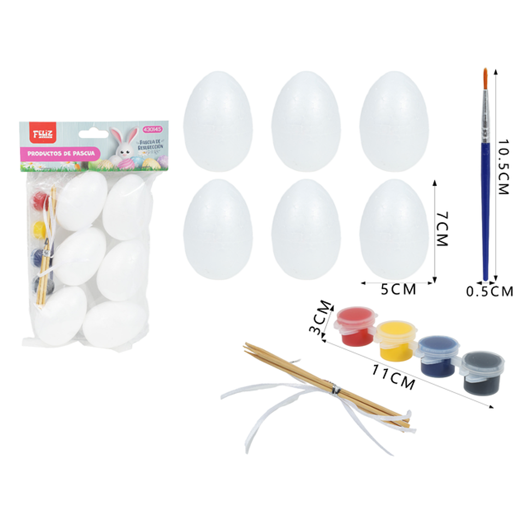 Set De Huevos Para Pascua 6+3Pcs 1
