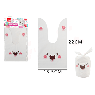 Bolsas De Conejo 13.5X22Cm 12Pcs