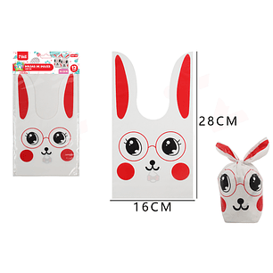 Bolsas De Conejo 16X28Cm 12Pcs