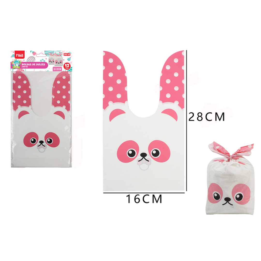 Bolsas De Conejo 16X28Cm 12Pcs 1