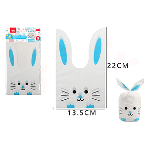 Bolsas De Conejo 13.5X22Cm 12Pcs