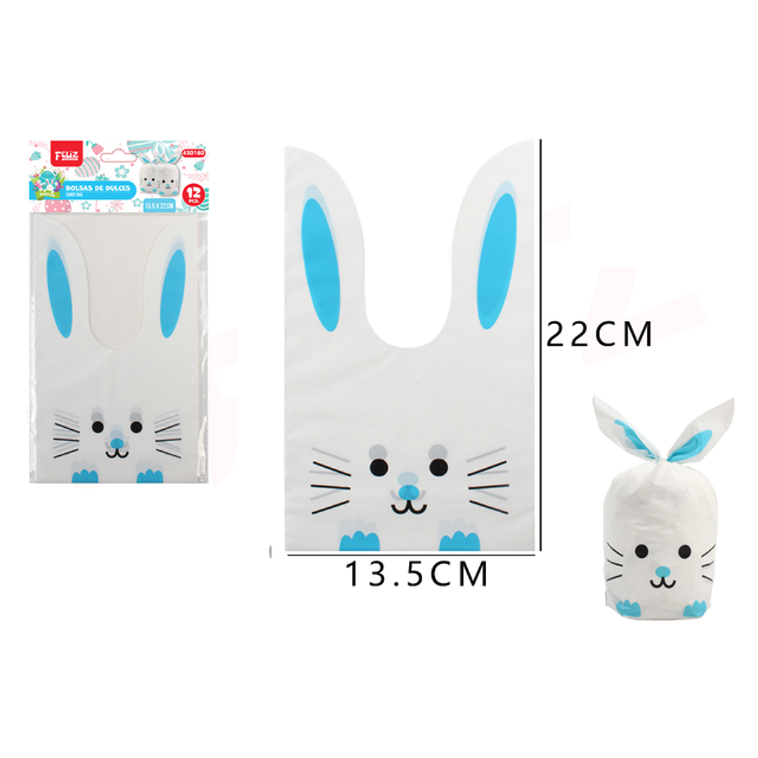 Bolsas De Conejo 13.5X22Cm 12Pcs 1