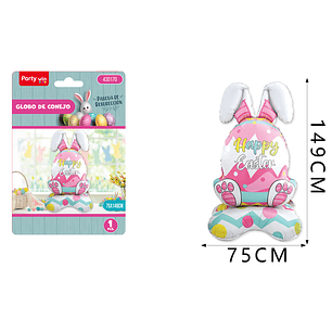 Globo Metalico De Pascua 75X149Cm