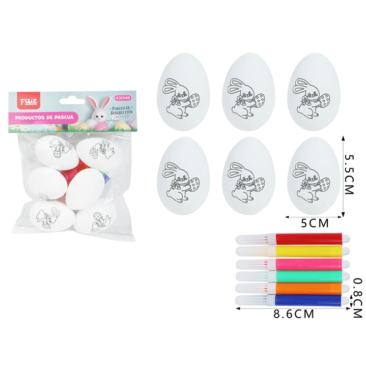 Set De Huevos Para Pascua 6+6Pcs 1