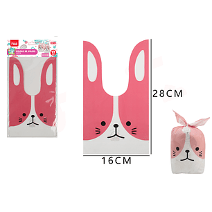Bolsas De Conejo 16X28Cm 12Pcs