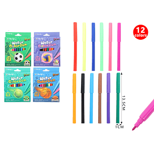 Marcadores De Colores 13.5Cm 12Pcs