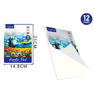 Block De Dibujo 12 Hojas A5 21x14.8cm