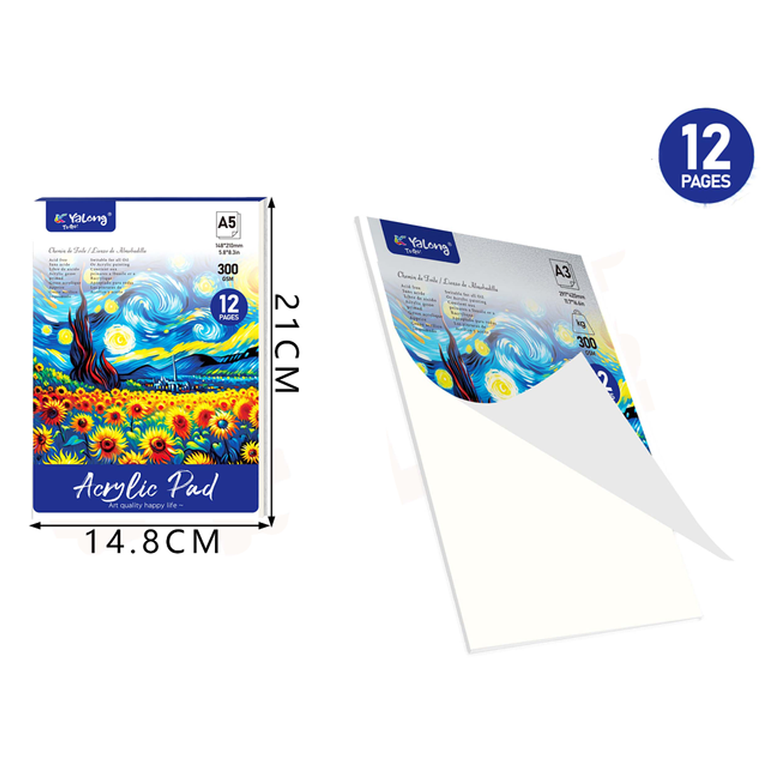 Block De Dibujo 12 Hojas A5 21x14.8cm 1