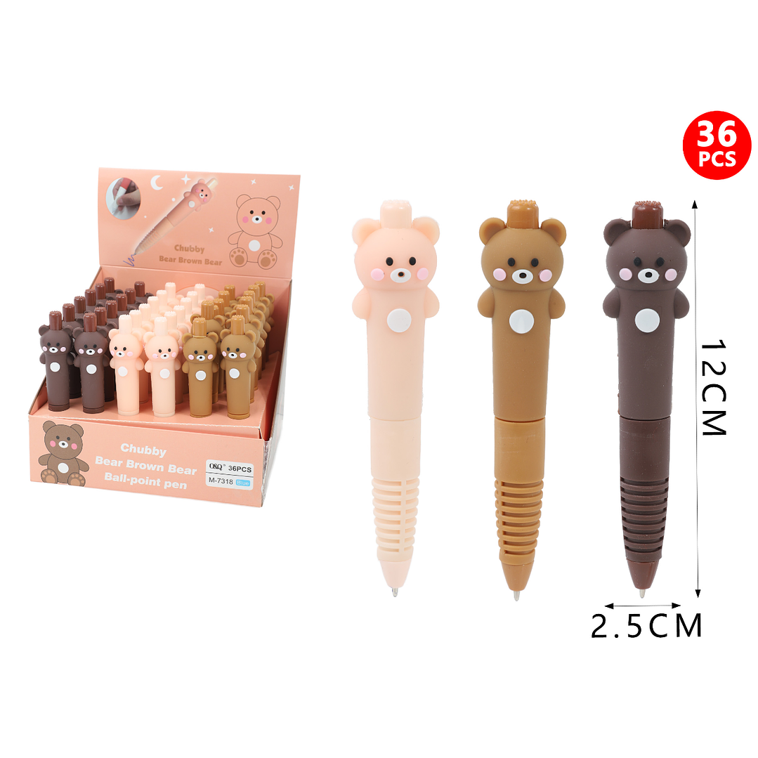 Boligrafo Retractil Osito12Cm 1