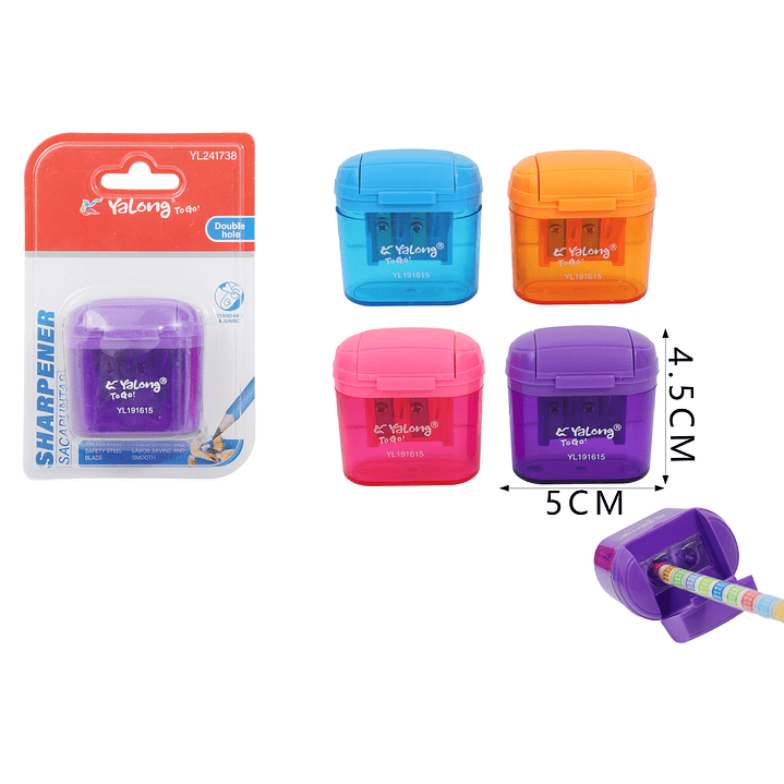 Sacapuntas Doble 4.5x5cm  1