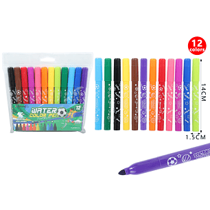Marcadores De Colores 14Cm 12Pcs