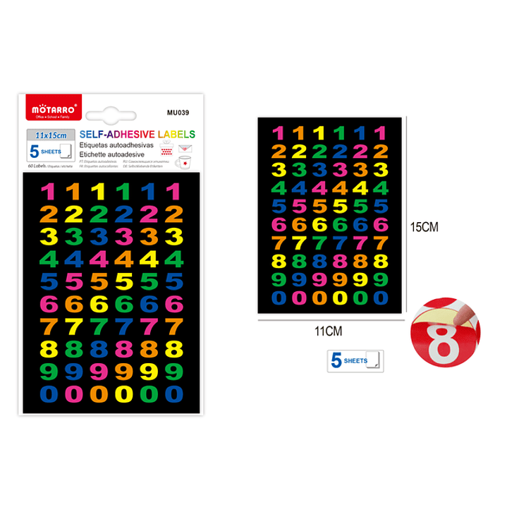Etiquetas Autoadhesivas 15X11Cm 5Pcs 1