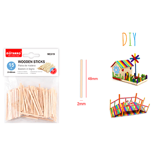 Palitos De Madera 48Mm 15G
