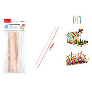 Palitos De Madera 178Mm 12Pcs
