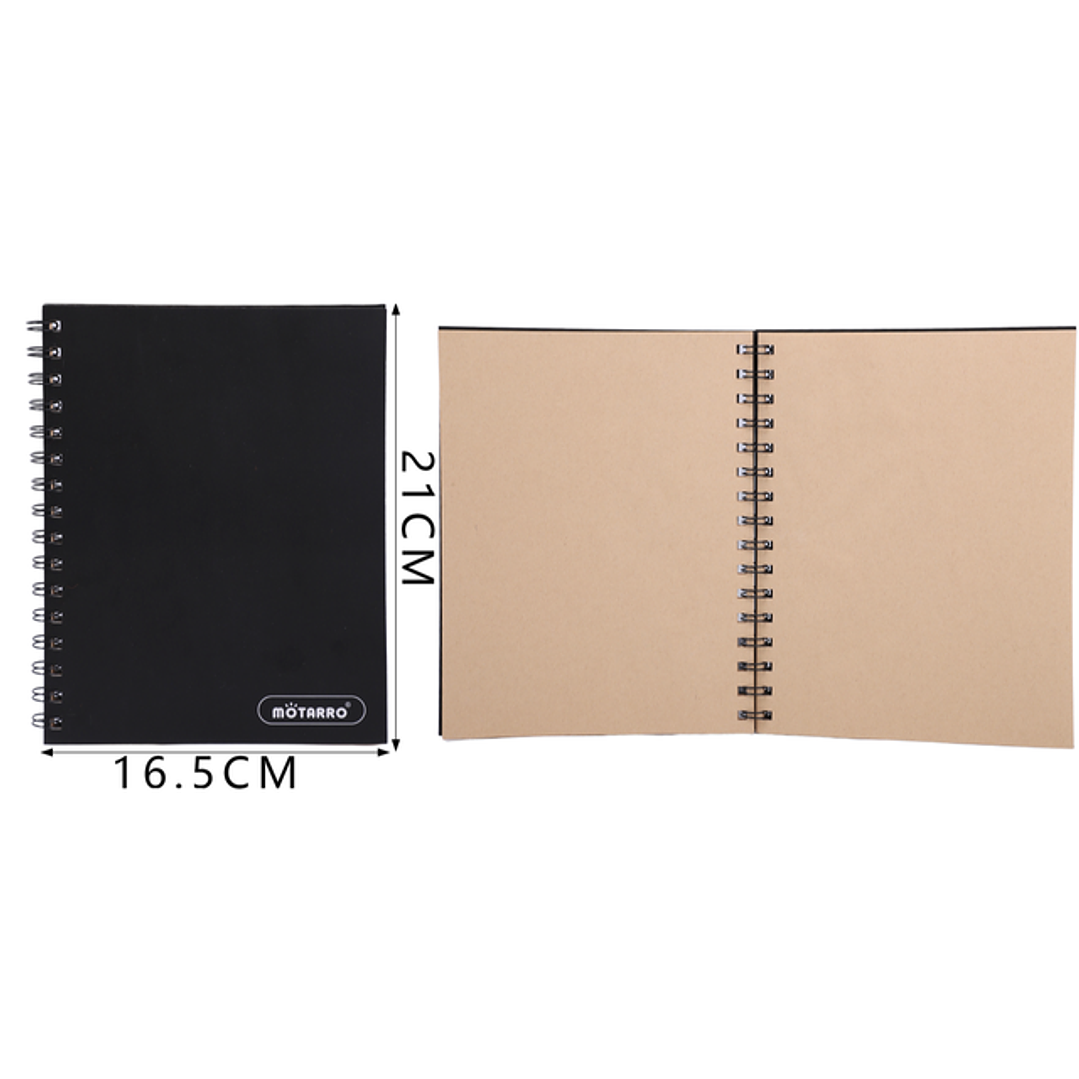 Libreta Espiral 21x16.5cm Kraft 50 Paginas A5  1
