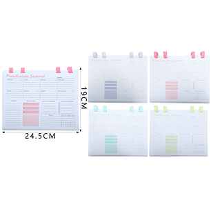 Planner Semanal 19X24.5Cm