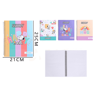 Cuaderno De Matematica Snoopy 21x25Cm 100Hojas