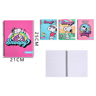 Cuaderno De Matematica Snoopy 21x25Cm 100Hojas