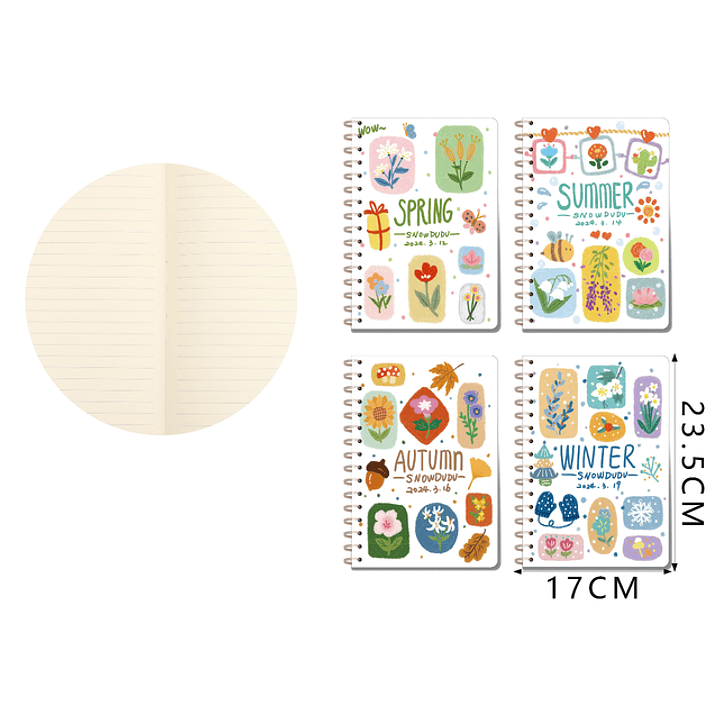 Libreta Estaciones Del Año 23.5x17cm B5 1