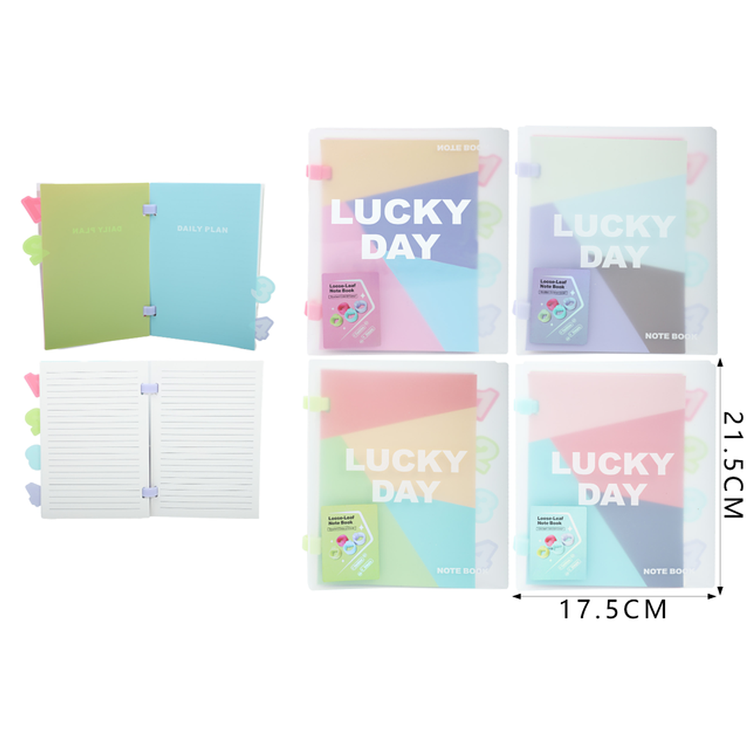Libreta Con Divisores Lucky Day 21.5x17.5 80Hojas A5 1