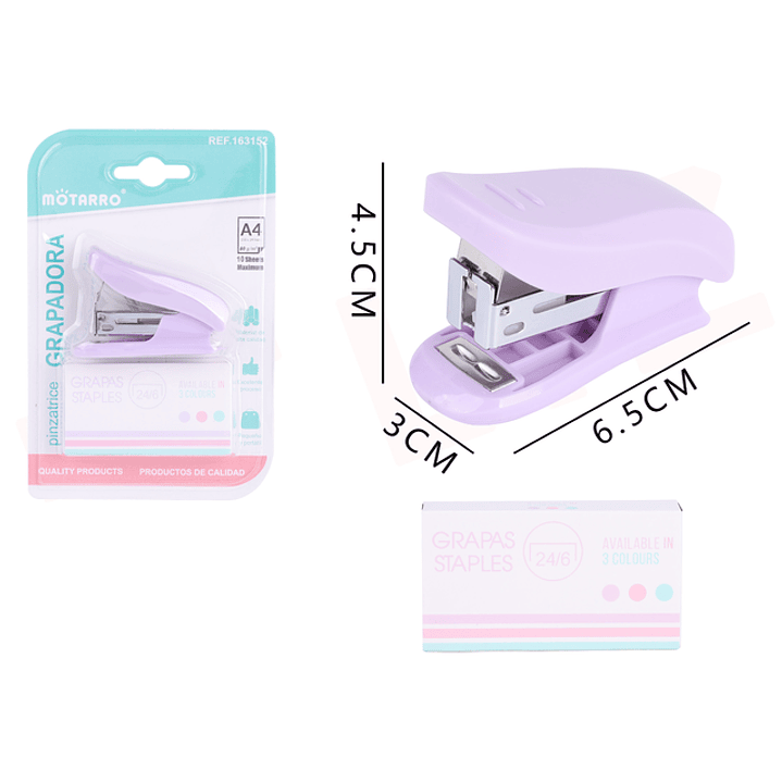 Corchetera Morado 6.5x4.5x3Cm 1