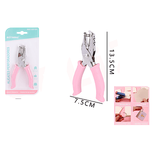 Perforadora Rosado 13.5x7.5Cm