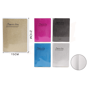 Libreta Con Forro Trasparente 21x15Cm