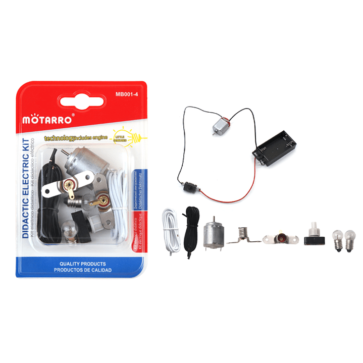 Set Circuito Electrico Con Motor Escolar 1