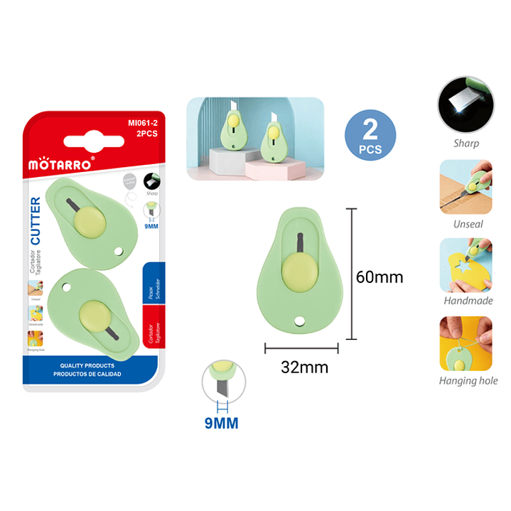 Cortador De Sobres 2Pcs Mini 1