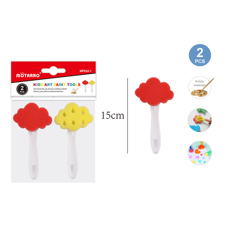 Brochas De Esponja Formas 2Pcs 1