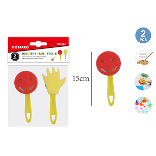 Brochas De Esponja Formas 2Pcs