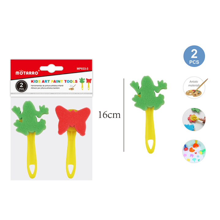 Brochas De Esponja Formas 2Pcs 1